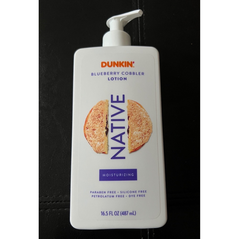 Native Dunkin' Blueberry Cobbler Lotion 16.5 oz Moisturizing Body Cream Limited